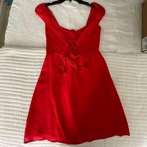 Reformation Red Mini Dress